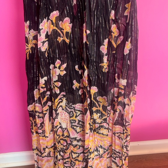 Anthropologie ladies black metallic bohemian cut out summer dress NWT! - Picture 4 of 10